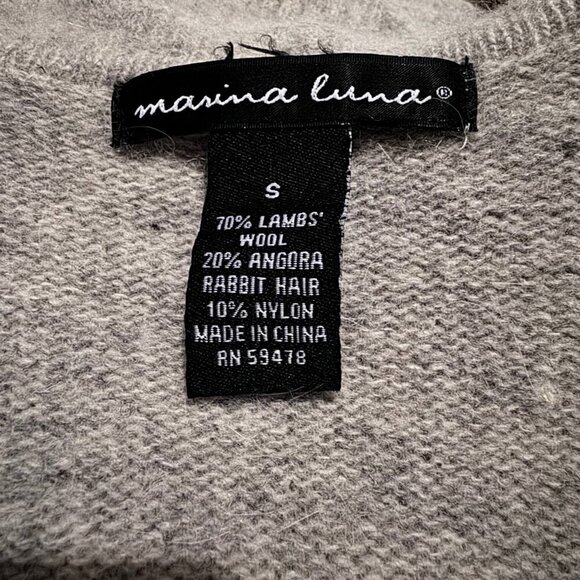 Gorgeous Boho Wool Blend Asymmetrical Cardigan - Size Small - Picture 11 of 11